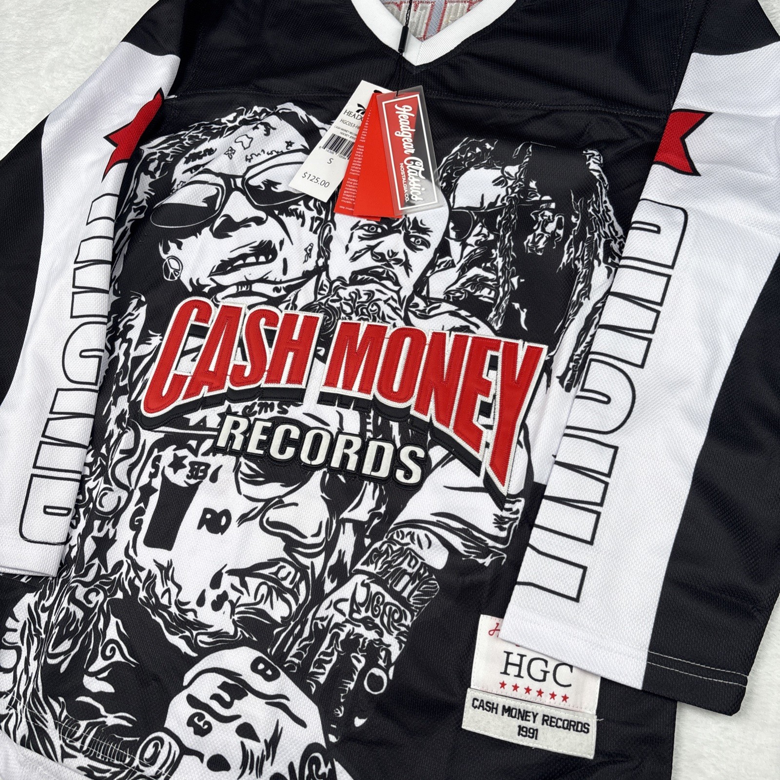 Cash Money Records Headgear Classics Hockey Jersey Men’s Small 1991 gallery