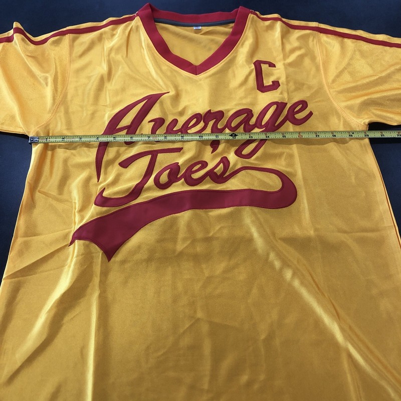 Dodgeball A True Underdog Story-Average Joe's-LAFLEUR Yellow/Red Jersey Size M gallery