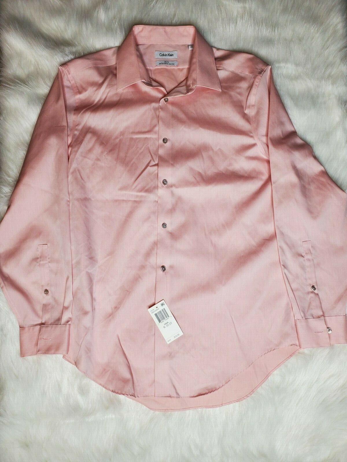 Calvin Klein Men's Performance Non-Iron Button Up Dress Shirt Slim Fit gallery
