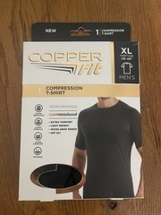 Copper Fit Men’s Base Layer Copper Infused Compression T-Shirt XL