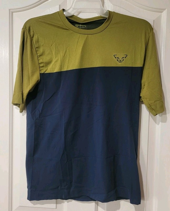 Dynafit Traverse S-Tech Men's Short Sleeve Trail T-Shirt SZ XL Blueberry/Army gallery