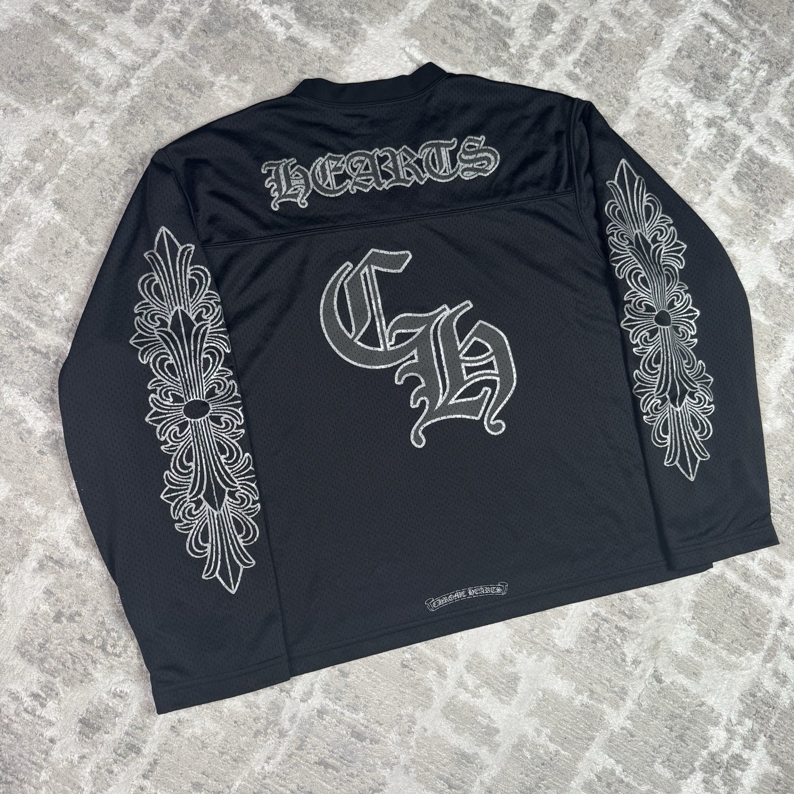 Chrome Hearts Mesh Stadium Floral Long Sleeve Jersey gallery