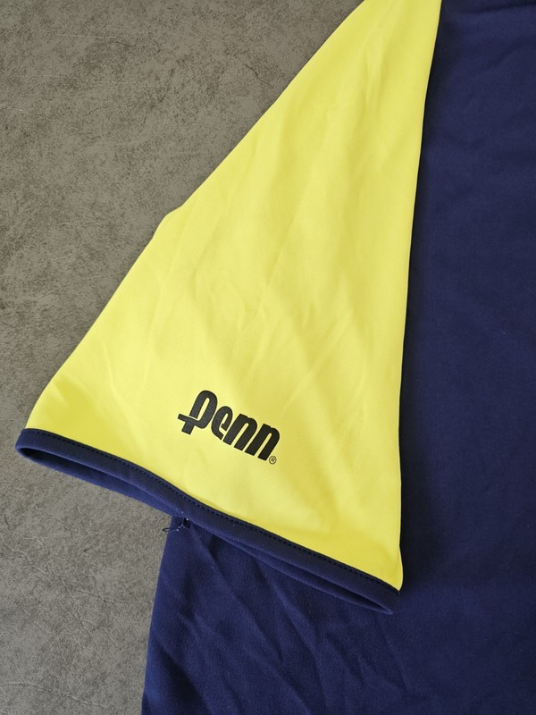 HEAD Blue Yellow Mens XL Polyester Logo Crew Neck Racquetball T-Shirt gallery
