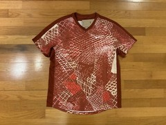 New L Nike Court Dri-Fit Victory Tennis Shirt Top Rugged Orange DV8841-832 Men
