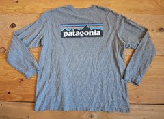 Patagonia Long-Sleeved Shirt Gray Sz XL P-6 Organic Cotton