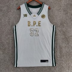 Adidas Drew League Jersey Mens Large White Gold South Central LA Rare 2023 50th
