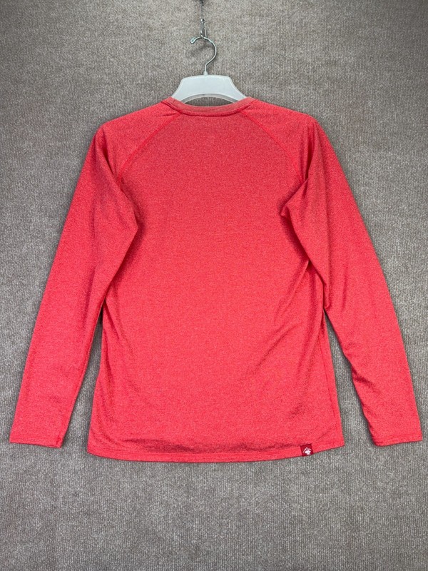 Rabbit Men's EZ Tee Long Sleeve Shirt Medium Red Wool Blend New Running Athletic gallery