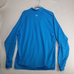 Cutter & Buck CB DryTec 1/4 Zip Long Sleeve Golf Pullover Blue Sawgrass Logo