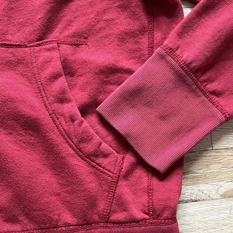 Vtg Y2K American Eagle Hooded Full Zip Sweatshirt Red / Gray Men‘s Size Medium M gallery