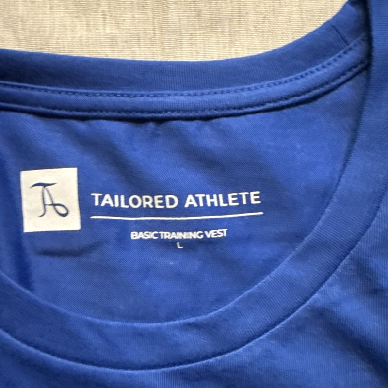 Tailored Athlete Basic Training Vest In Cobalt Blue Large gallery