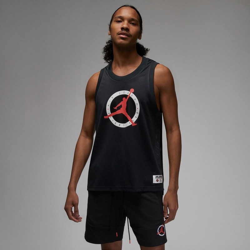 Nike Air Jordan Flight MVP Mesh "Off Noir" Basketball Jersey Tank DX9728 045 2XL gallery