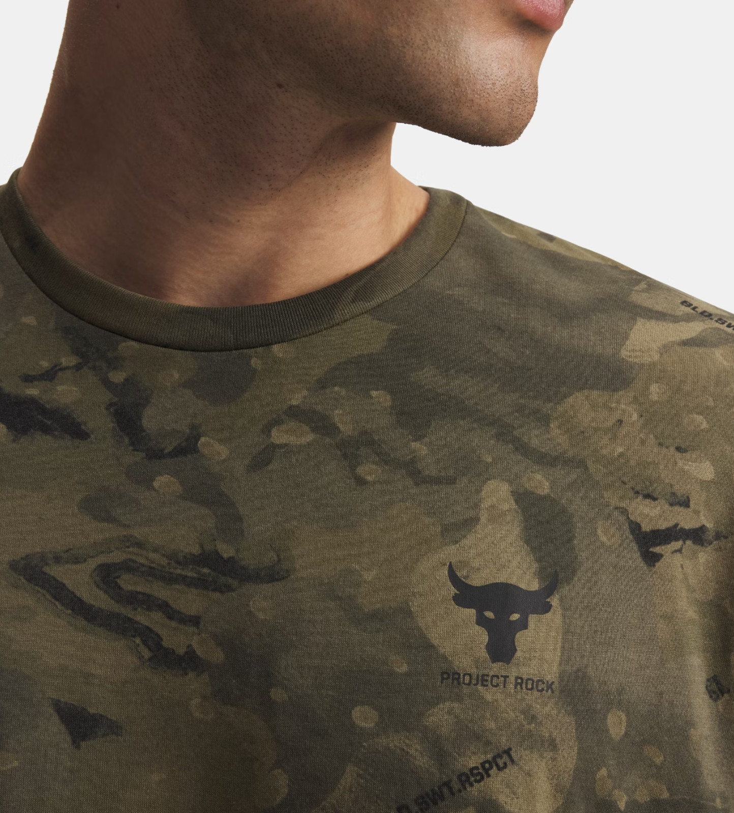 NEW Under Armour Men's Project Rock All Over Camo Print T-Shirt BSR 1389898 XL gallery