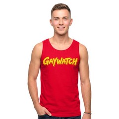 Gaywatch Vest Tank Top | Funny Pride LGBTQ Gay Summer Gym Beach Festival Vest