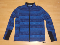 Men’s Greyson Full Zip Jacket Sweater Golf Wolf Aztec Blue Performance Size XL