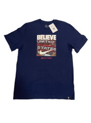 Nike USA T Shirt Mens Large USMNT Photo Graphic Tee United States Blue