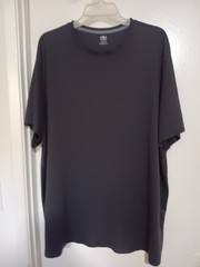 ATHLETIC WORKS MENS BLACK SHIRT SHORT SLEEVES SIZE 3XL (54-56)