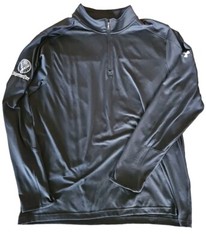 Under Armour Mens 2XL Black Fitted 1/4 Zip Pullover Heatgear Jagermeister