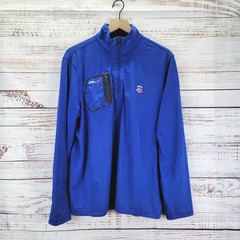 Ralph Lauren RLX Pullover Mens Sz L Blue Quarter Zip Golf Performance (LOGO)