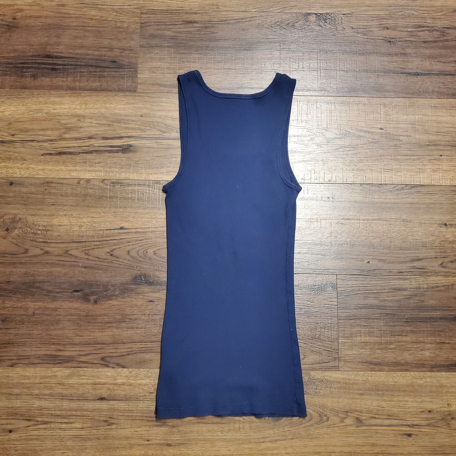 Auburn Tigers Navy Blue Ribbed Tank Top XL Tight Fitting Gym Workout Muscle Shir gallery