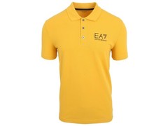 Emporio Armani EA7 Short Sleeve Polo Shirt Cotton & Elastane Size M