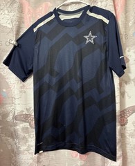 Nike NFL Dry-Fit Onfield Apparel Dallas Cowboys T-shirt Mens L Navy Blue