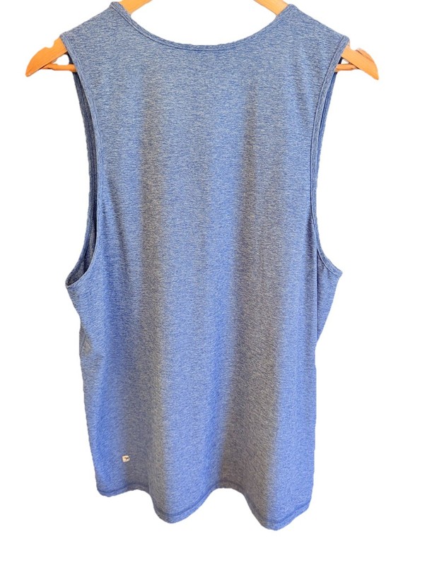 Bearbottom Tank Top Mens Large Heather Blue Sleeveless Performance Shirt BEAR gallery