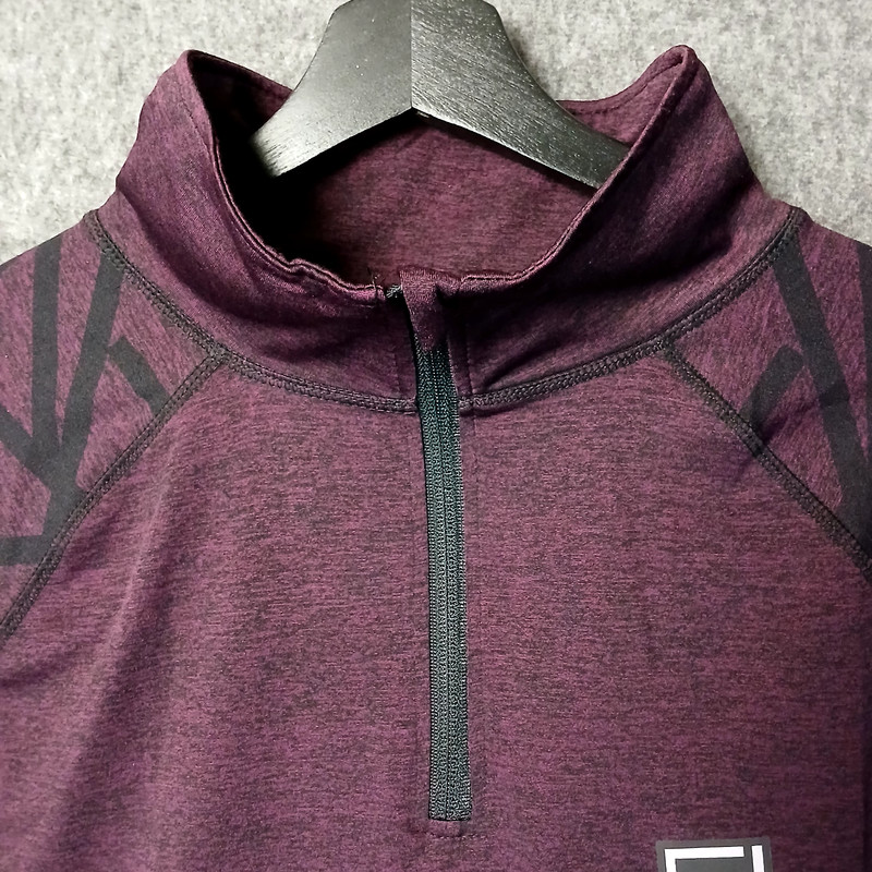 Tahari Sport Shirt Mens XL Athleisure Pullover 1/4 Zip Heather L/SLV Performance gallery
