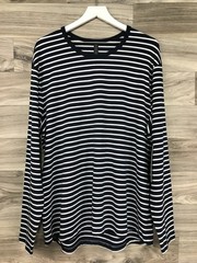 Lululemon 5 Year Basic Long Sleeve Size XXL Yachtie Stripe Navy White YANW 55400