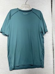 Under Armour Shirt Mens Extra Large Fitted Blue ISO Chill Short Sleeve Heatgear