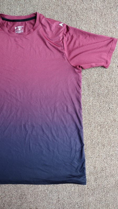 Liberty Pro Men's Gym Running Shirt Size M Athletic Burgundy T-shirt gallery