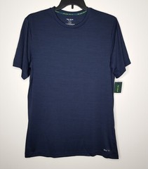 Tek Gear Men Big Tall LT Blue Active Sport Crewneck Tee Short Sleeve T-Shirt