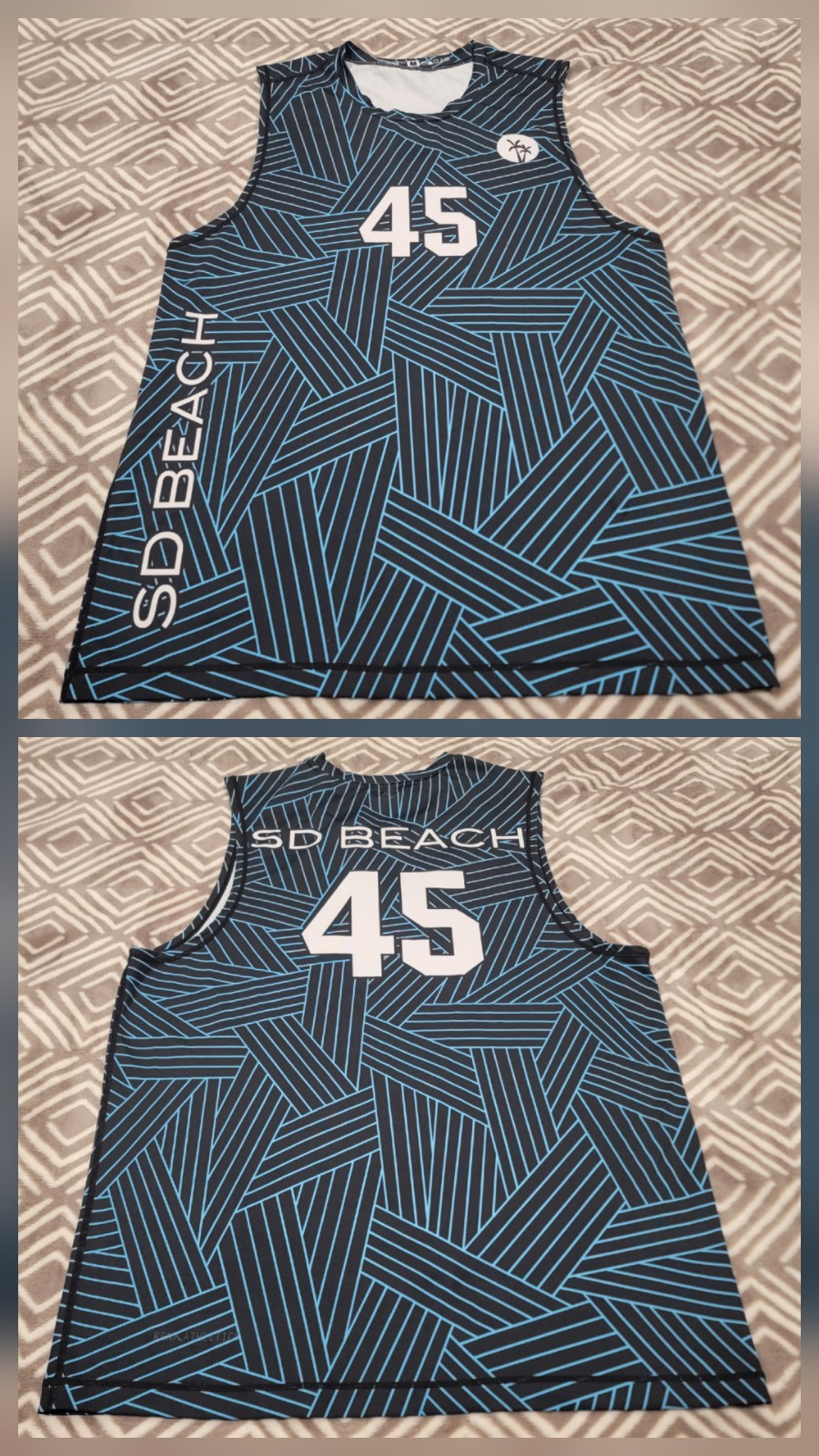 San Diego SD Beach Volleyball Club Jersey Men Size Medium Ren Athletics Black 45 gallery