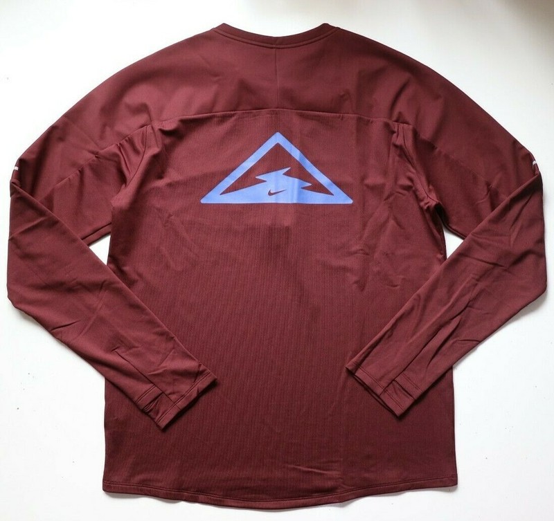 NIKE TRAIL RUN RUNNING HALF ZIP DRI FIT LONG SLEEVE TOP CU5740-624 - MEN M gallery