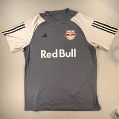 Adidas New York Red Bulls Soccer Training Jersey Grey XL Slim Fit Aeroready
