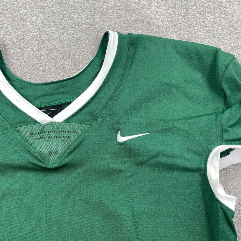Nike Football Practice Jersey Mens XL Green White Swoosh Training Top gallery
