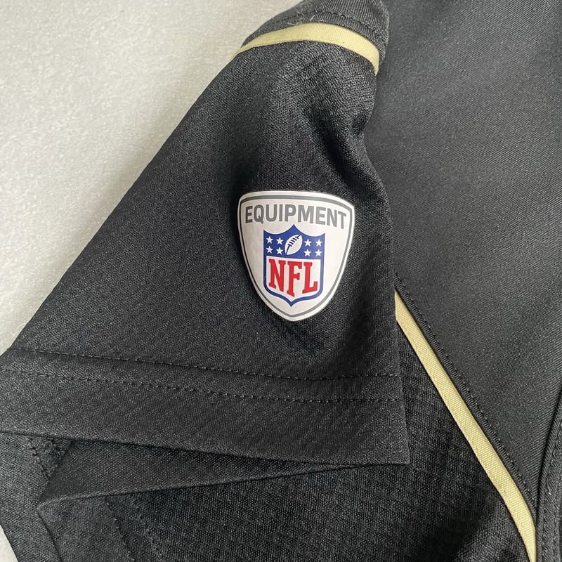 Nike Dri-Fit NFL New Orleans Saints Polo Shirt Men’s XL Black Golf Activewear gallery
