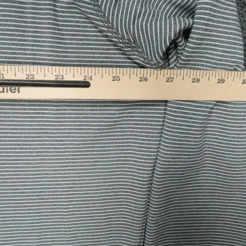 Onward Reserve Pullover Mens XXL Gray Striped Quarter Zip Performance Mock Neck gallery