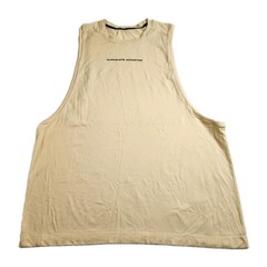 Alphalete Athletics Tank Top Men Size Large Tan Sleeveless Performance Adult Top