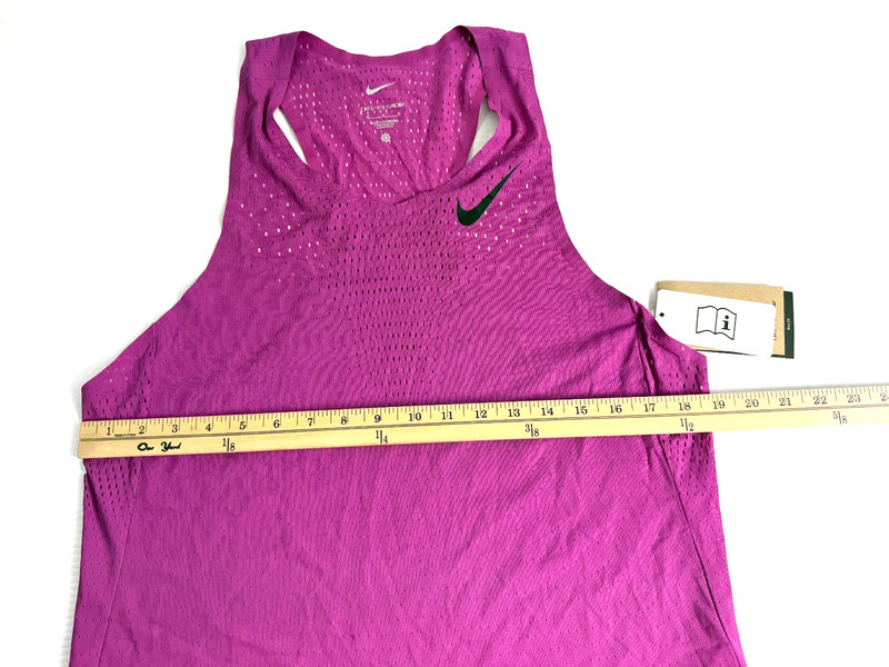 Nike AeroSwift Dri-FIT ADV Running Singlet Fuchsia Men's Size Medium FN4231-518 gallery