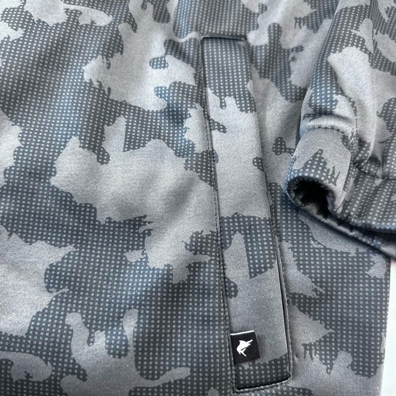 Salt Life Men's Lg 1/4 Zip Camo Pullover Long Sleeve SLX Performance Black-Flaw) gallery
