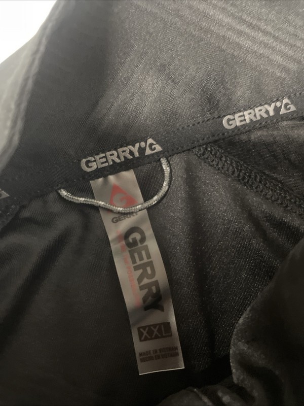 GERRY Mens Active Quarter Zip Regular Pullover Shirt XXL 2XL Quick Dry BLACK NWT gallery