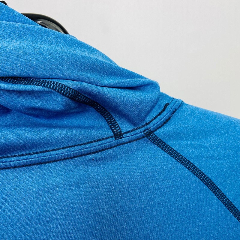 Simms Men's Small Shirt Blue Solarflex Hoody Thumbhole Pullover Flaw NWT CK15 gallery