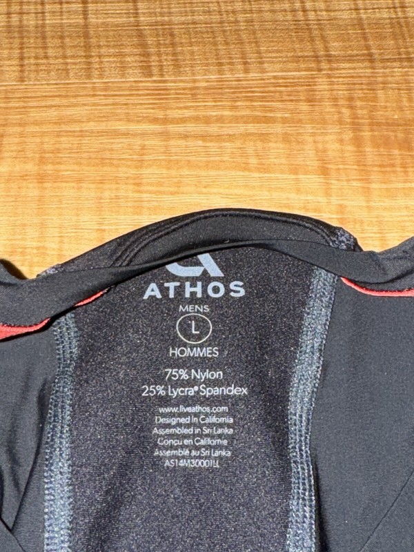 ATHOS Core Biometric Tech Shirt Mens Large Black Training Long Sleeve Adult gallery