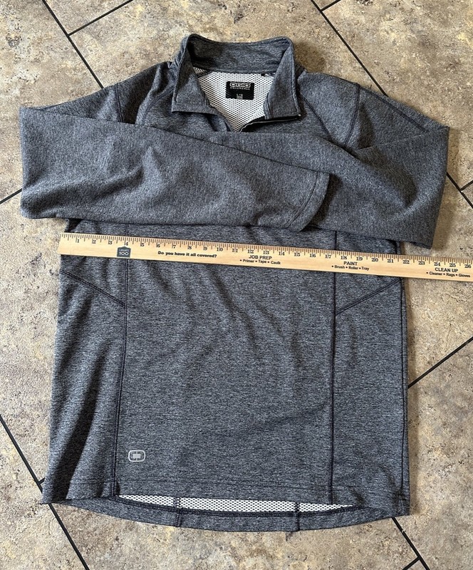 OGIO Endurance 1/4 Zip Pullover Mens Large Gray Performance Golf Long Sleeve gallery