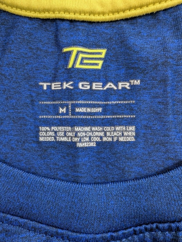 Tek Gear Performance Moisture Wicking Blue Heather T-Shirt Mens Size Medium gallery