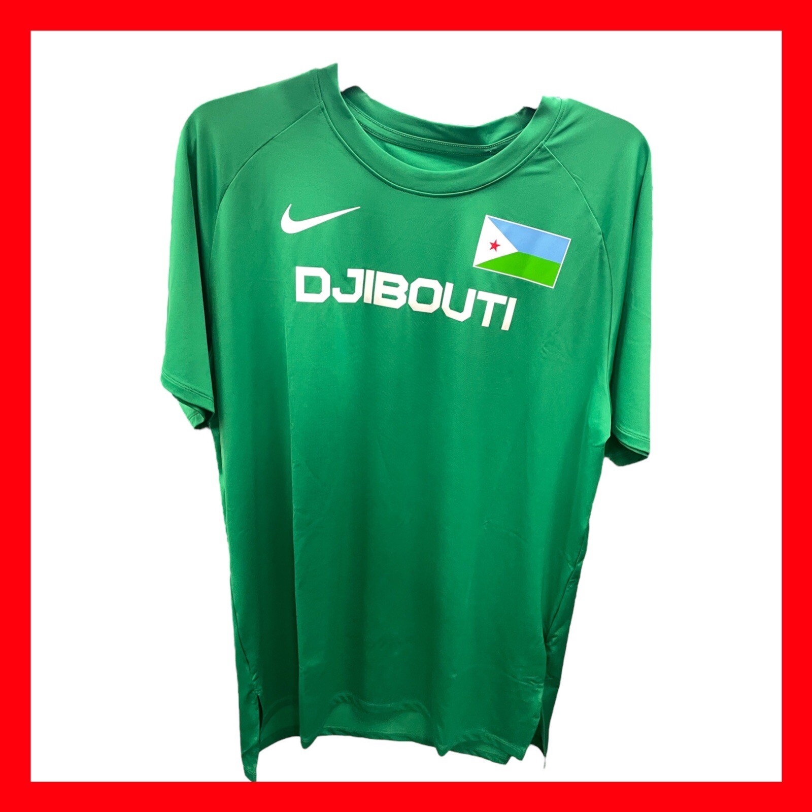 Men’s Nike Pro Elite DJIBOUTI International Track Team Issued CI8697-320 Size XL gallery