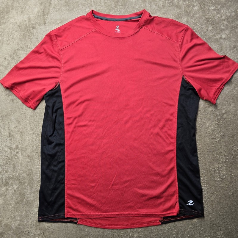 Activewear Set Red Athletic Short Medium Energy Zone Shirt Large gallery