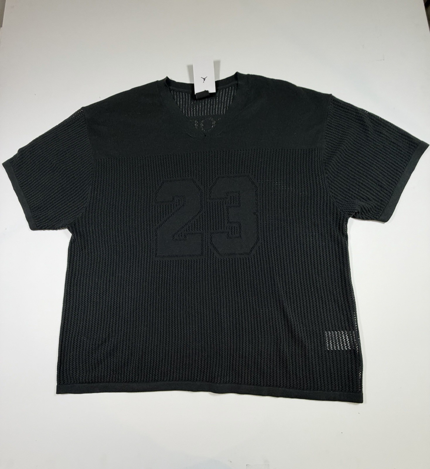 Nike Air Jordan Knit Jersey Top ‘Off-Noir Dark Smoke’ HQ0766 045 Size 2XL $100 gallery