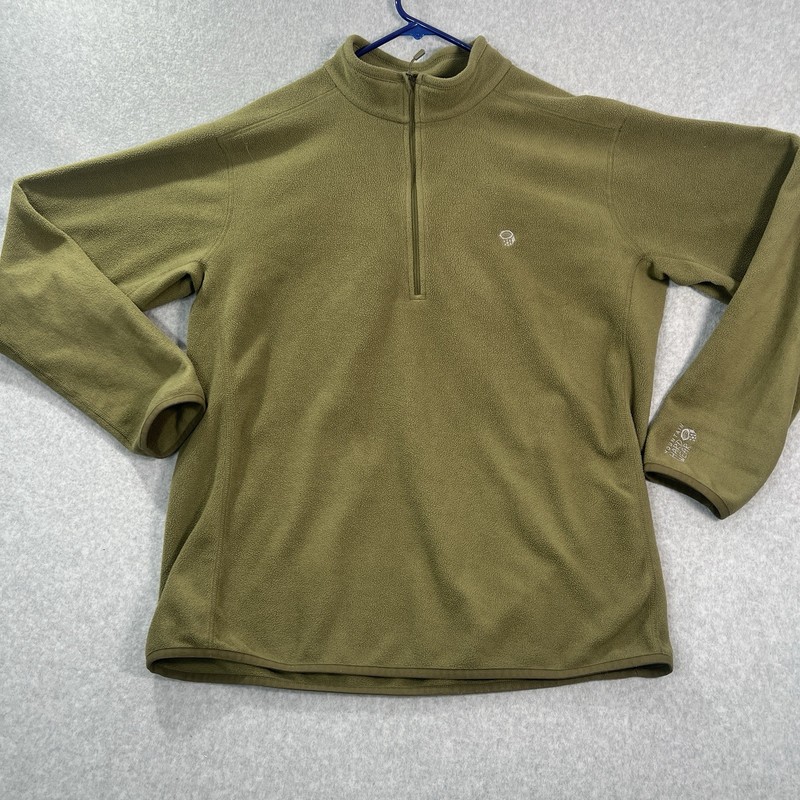 Mountain Hardwear Pullover Sweatshirt Fleece 1/4 Zip Mens XL Green gallery