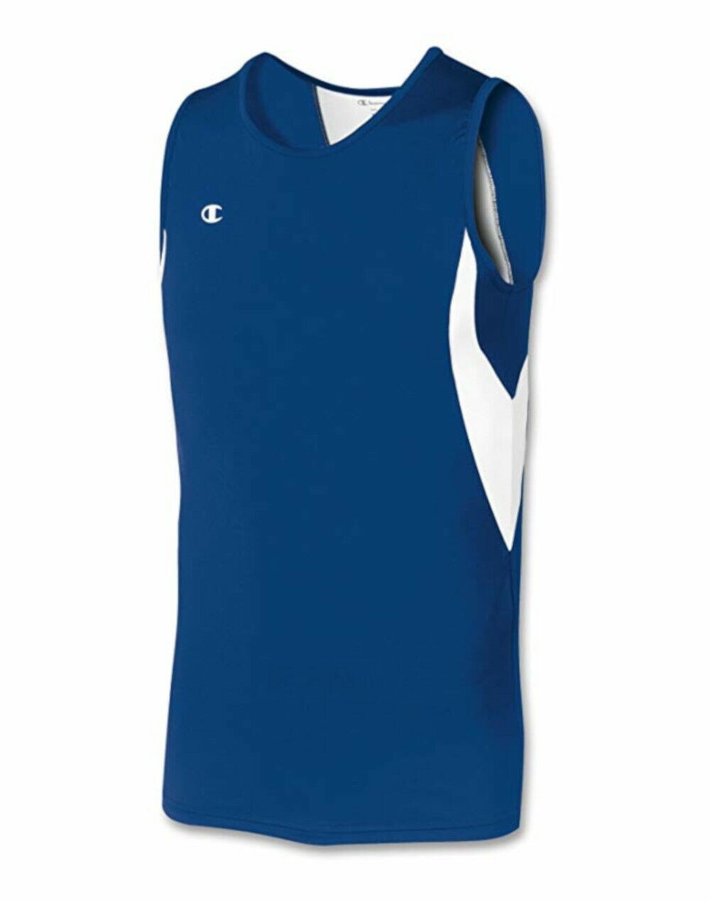 909V3 Champion M313 Men's Double Dry Compression Tank 3X Blue & White gallery